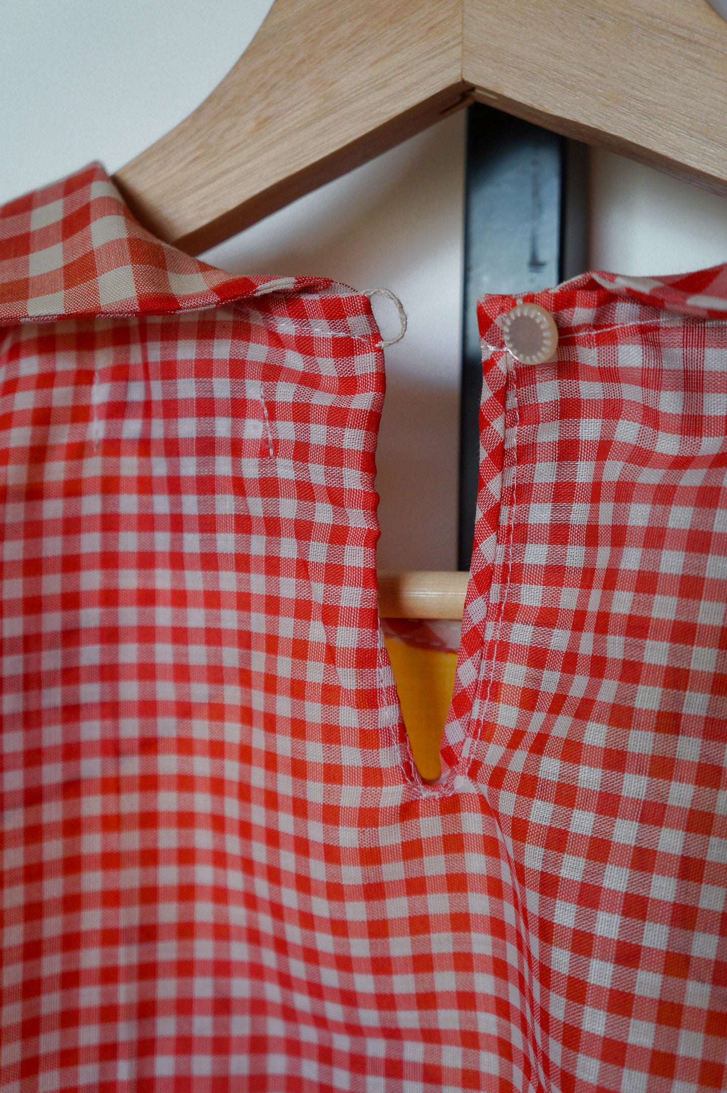 Handmade vtg Family Circus peter pan collar babydoll puff sleeve blouse (S)