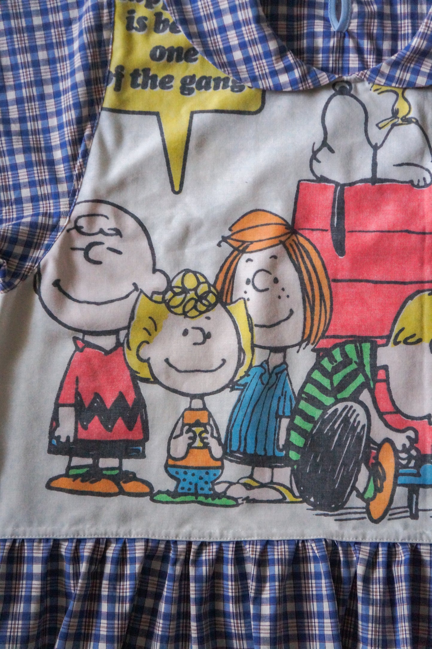 Handmade vtg peanuts peter pan collar babydoll blouse (S)