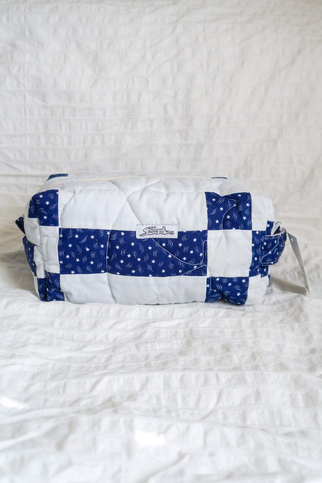Handmade blue star jumbo box pouch