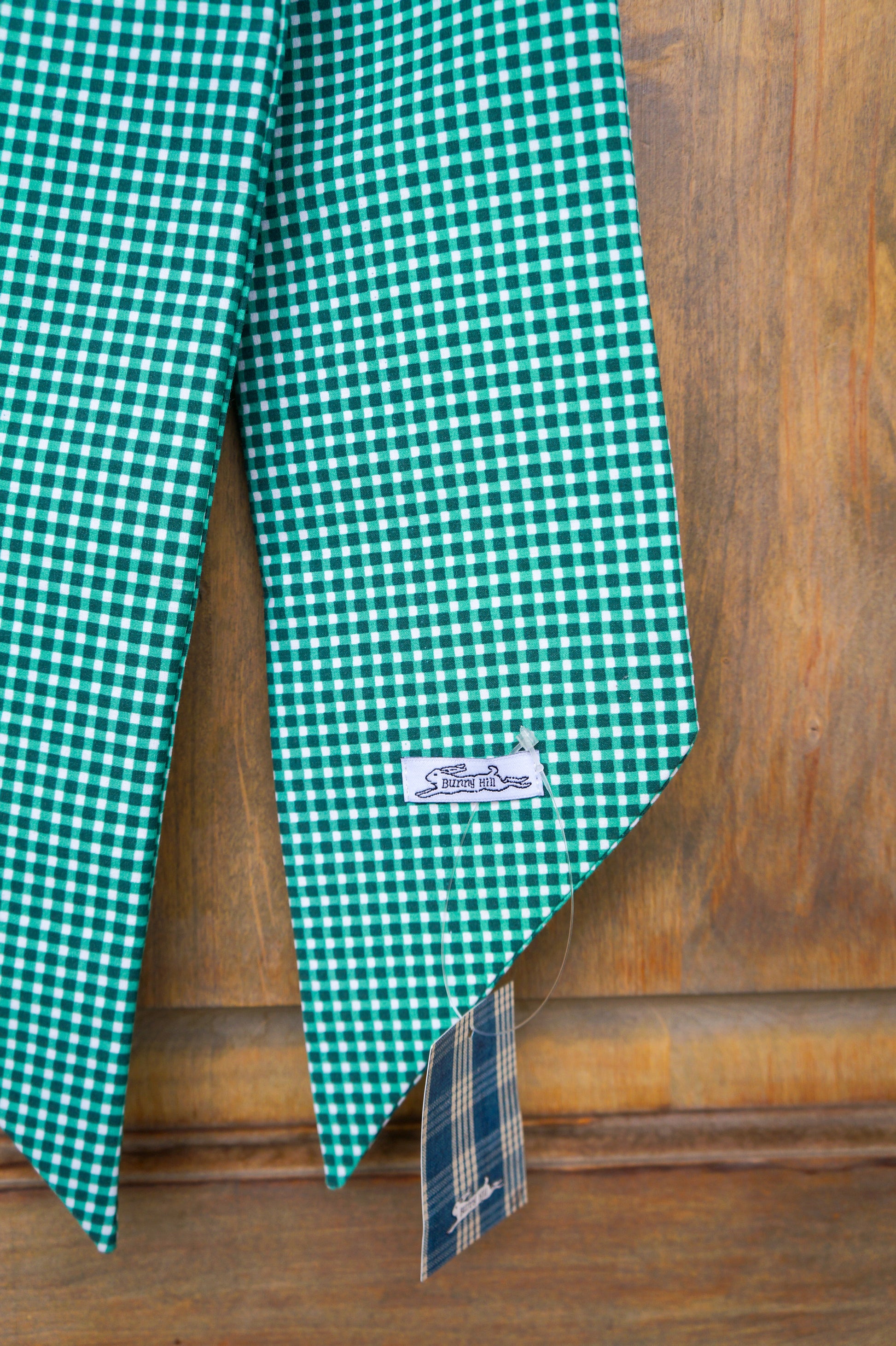 Handmade bow- kelly green plaid